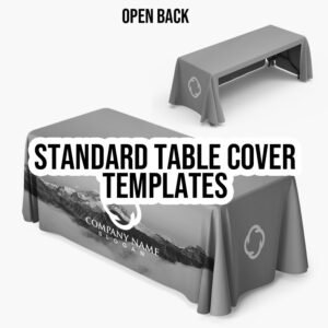 Standard Table Cover Template PSD