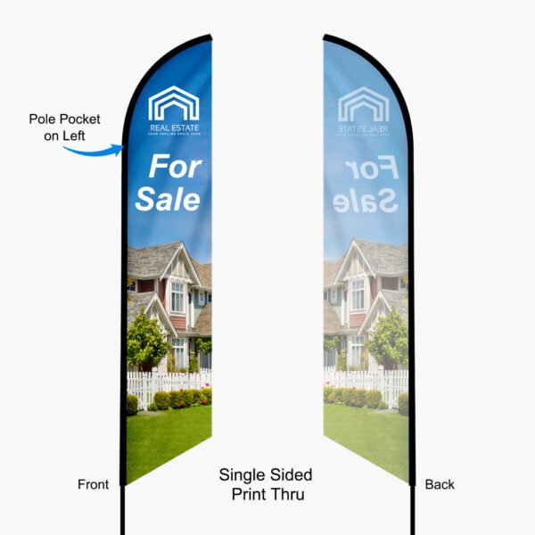 Feather Angled Flag 14ft Large - Image 5