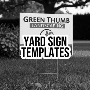 Yard Sign Templates